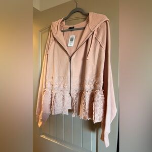 Brand New Pink Torrid Hooded Jacket. Size 3 or 22-24.